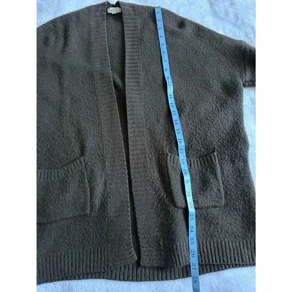 debut by Anthropologie Earth tone Open-Front Cardigan Sweater